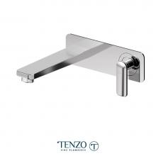 Tenzo F-DE15-CR - Trim for Delano wall mount lavatory faucet 1 finishing plate chrome