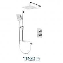 Tenzo DEPB32-20311-CR - Delano T-Box kit 2 functions pres bal chrome finish