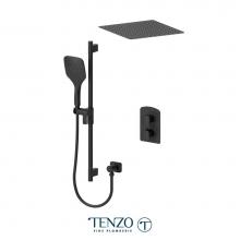Tenzo F-DEPB32-21165-MB - Trim for Delano T-Box kit 2 functions pres bal matte black finish