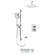 Tenzo DET32-21131-CR - Delano T-Box kit 2 functions thermo chrome finish
