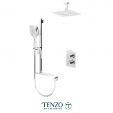 Tenzo DET32-21331-CR - Delano T-Box kit 2 functions thermo chrome finish