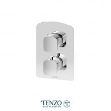 Tenzo F-DET32-CR - T-Box valve trims thermo. 2 functions diverter chrome