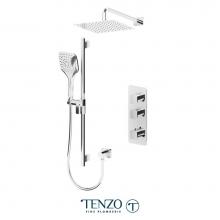 Tenzo DET42-20111-CR - Delano Extenza kit 2 functions thermo chrome finish
