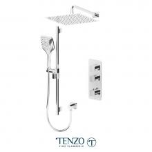 Tenzo DET42-20112-CR - Delano Extenza kit 2 functions thermo chrome finish