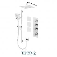 Tenzo DET43-571168-CR - Delano Extenza kit 3 functions thermo chrome finish