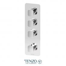 Tenzo F-DET43-CR - Extenza valve trims Delano thermo. 3 functions chrome