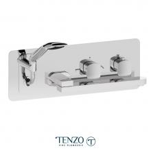 Tenzo DET74-CR - Wall mount tub faucet with swivel spout Delano chrome