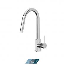 Tenzo EC130-CR - Single-handle kitchen faucet ECHO with pull-out & 2-Function hand shower chrome finish
