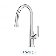 Tenzo FE130-CR - Single-handle kitchen faucet Felicia with pull-down & 2-Function hand shower chrome