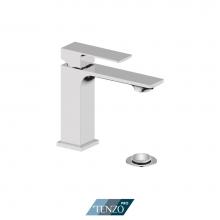 Tenzo KA11-P-CR - Kalissa single hole lavatory faucet chrome with drain (overflow)
