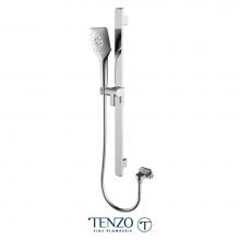Tenzo KRD-32215-CR - Sliding bar kit with elbow chrome