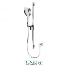 Tenzo KRD-35188-CR - Sliding bar kit with elbow chrome