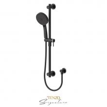 Tenzo KRD-362712-F-MB-BN - Sliding bar kit Bellacio-F matte black/ brushed nickel