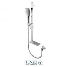 Tenzo KRDT-32215-CR - Sliding bar kit with elbow and shelf chrome