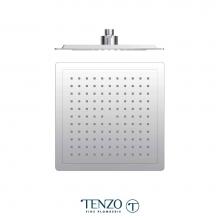 Tenzo PVTS-09-S-CR - Shwr head square 23x23cm (9in) PVC chrome