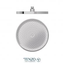 Tenzo PVTS-10-R-CR - Shwr head round 26cm (10po) PVC chrome