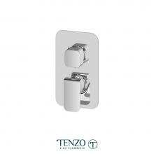 Tenzo F-QUPB32-CR - T-Box valve trims pres. bal. 2 functions diverter chrome