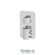Tenzo F-QUPB33-CR - T-Box valve trims pres. bal. 3 functions diverter  chrome