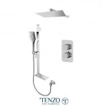 Tenzo QUT32-20310-CR - Quantum T-Box kit 2 functions thermo chrome finish
