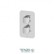 Tenzo F-QUT32-CR - T-Box valve trims thermo. 2 functions diverter chrome