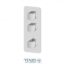 Tenzo F-QUT42-CR - Extenza valve trims Quantum thermo. 2 functions chrome