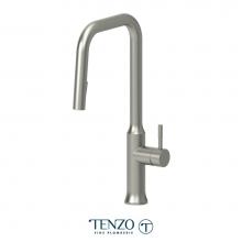 Tenzo RE131-SS - Single-handle kitchen faucet Regia with pull-down & 2-Function hand shower brushed stain. Stee
