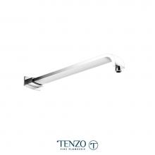 Tenzo SA-502-CR - Shwr arm wall mount 40cm (16in) brass chrome
