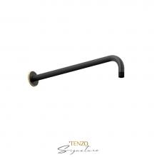 Tenzo SA-612-C-MB-BG - Wall mount shwr arm Bellacio-C matte black/ brushed gold
