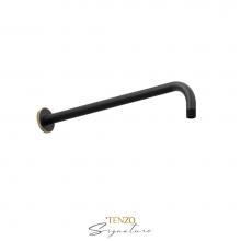 Tenzo SA-612-F-MB-BG - Wall mount shwr arm Bellacio-F matte black/ brushed gold