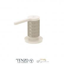 Tenzo SD-CA-01-MW-SS - Soap dispenser Calozy matte white / stainless steel