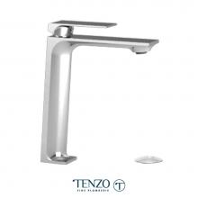 Tenzo SL12-W-CR - Slik single hole tall lavatory faucet chrome with (W/O overflow) drain