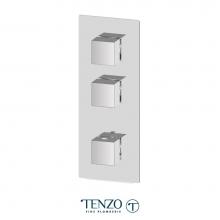 Tenzo F-SLT42-CR - Extenza valve trims Slik thermo. 2 functions chrome