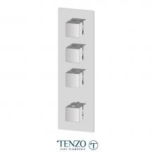 Tenzo F-SLT43-CR - Extenza valve trims Slik thermo. 2 functions chrome