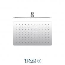 Tenzo SSTS-812-Q-CR - Shwr head 20x30cm (8x12in) stainless steel 2mm chrome