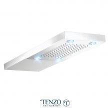 Tenzo WTS3L-CR - Wall shwr head LED (4x) stainless steel chrome
