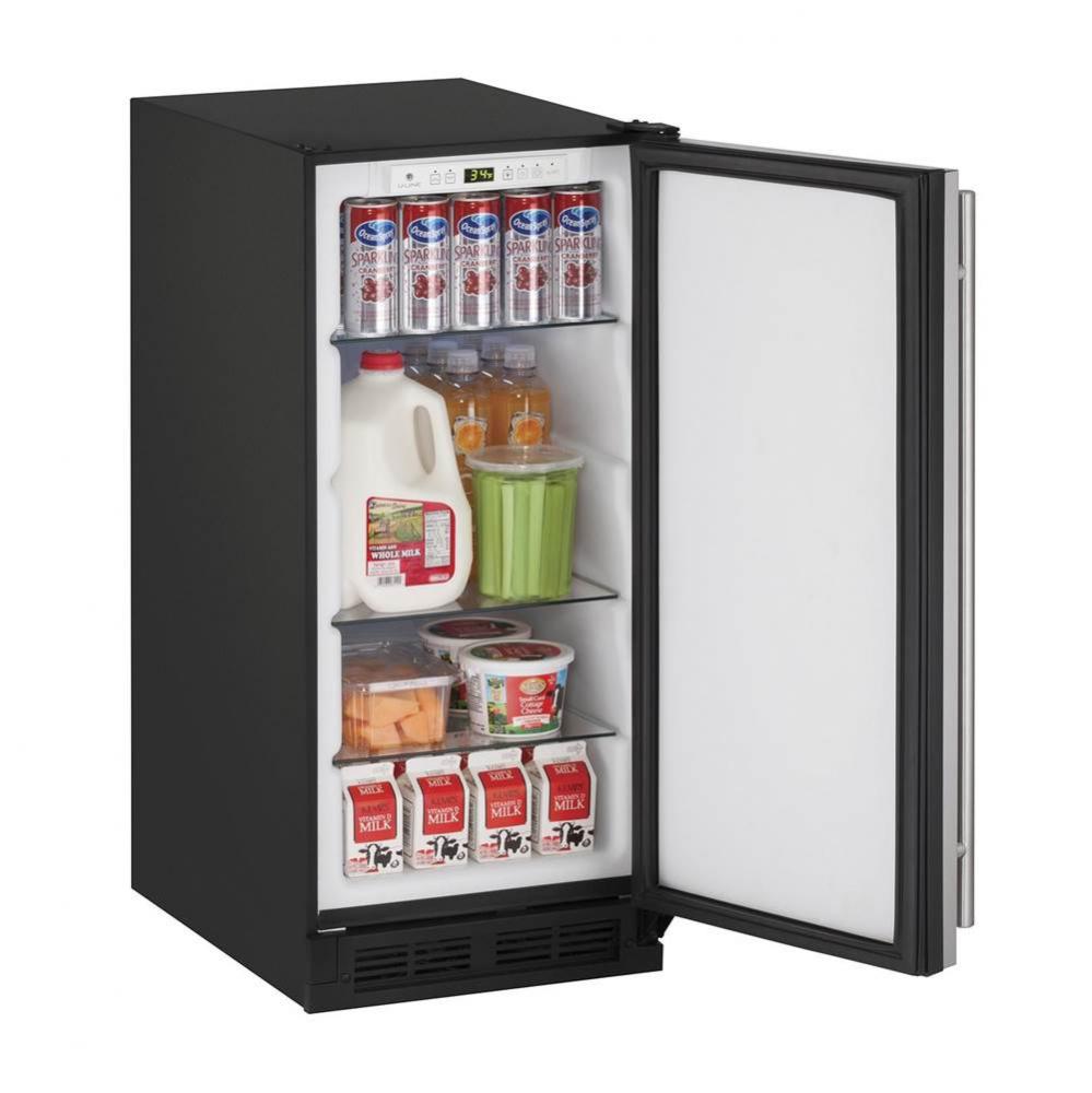 Solid Refrigerator 15'' Reversible Hinge Integrated 115v