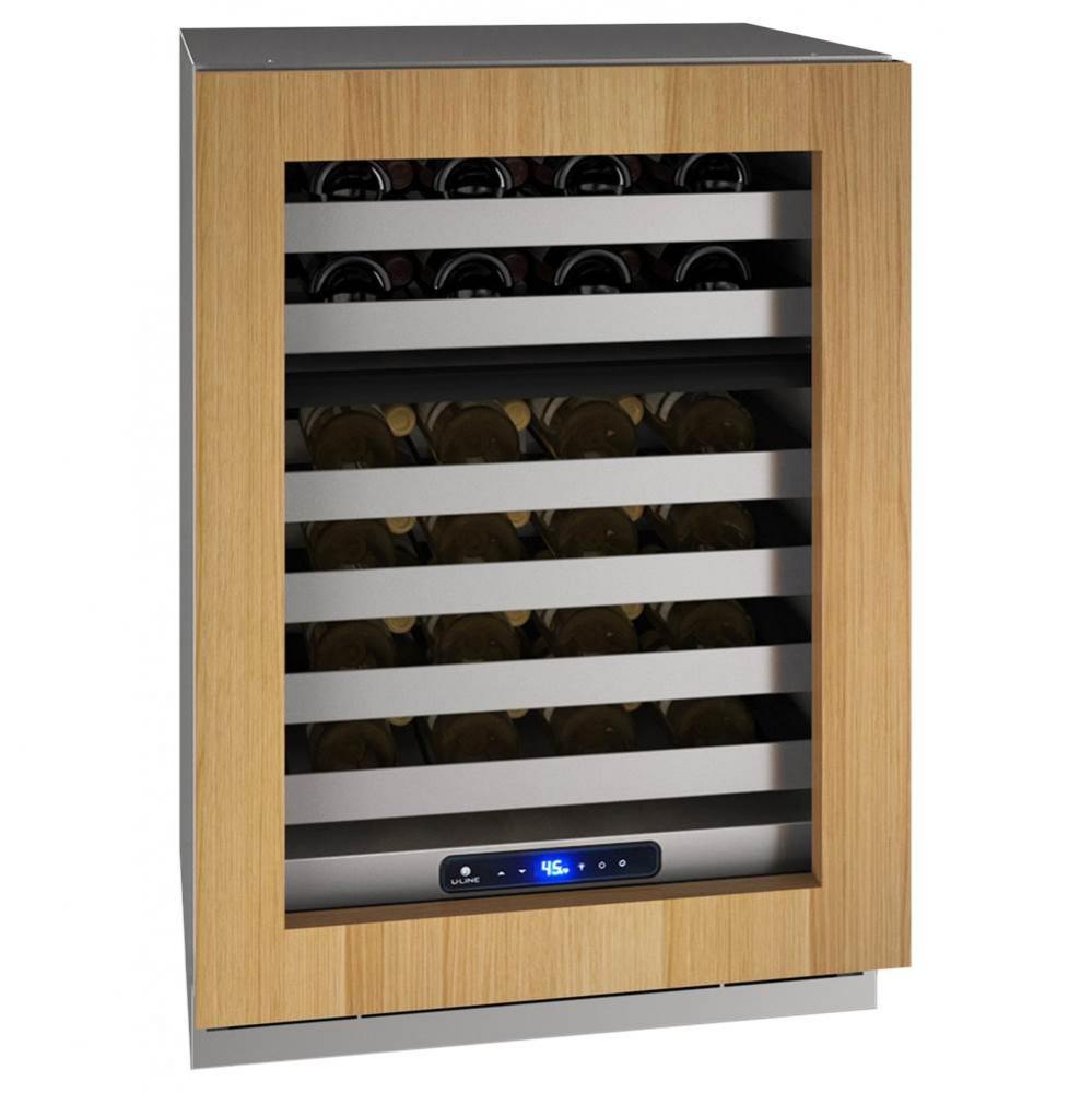 Wine Captain 24'' Dual Zone Reversible Hinge Integrated Solid 115v