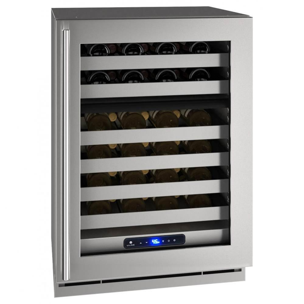 Wine Captain 24'' Dual Zone Lock Right Hinge Stainless Frame 115v