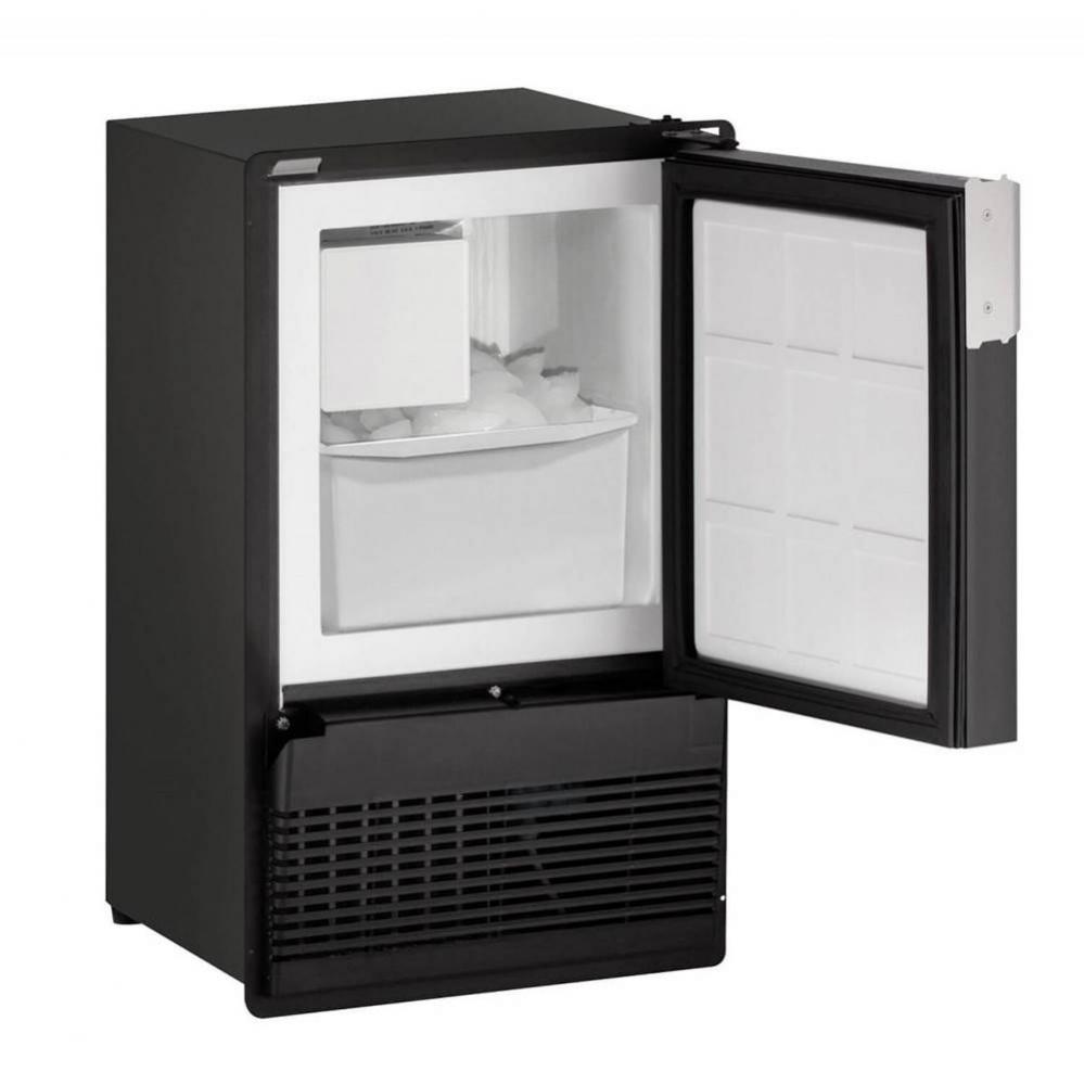 Marine Ice Flange To Cabinet 14'' Reversible Hinge Black 230v