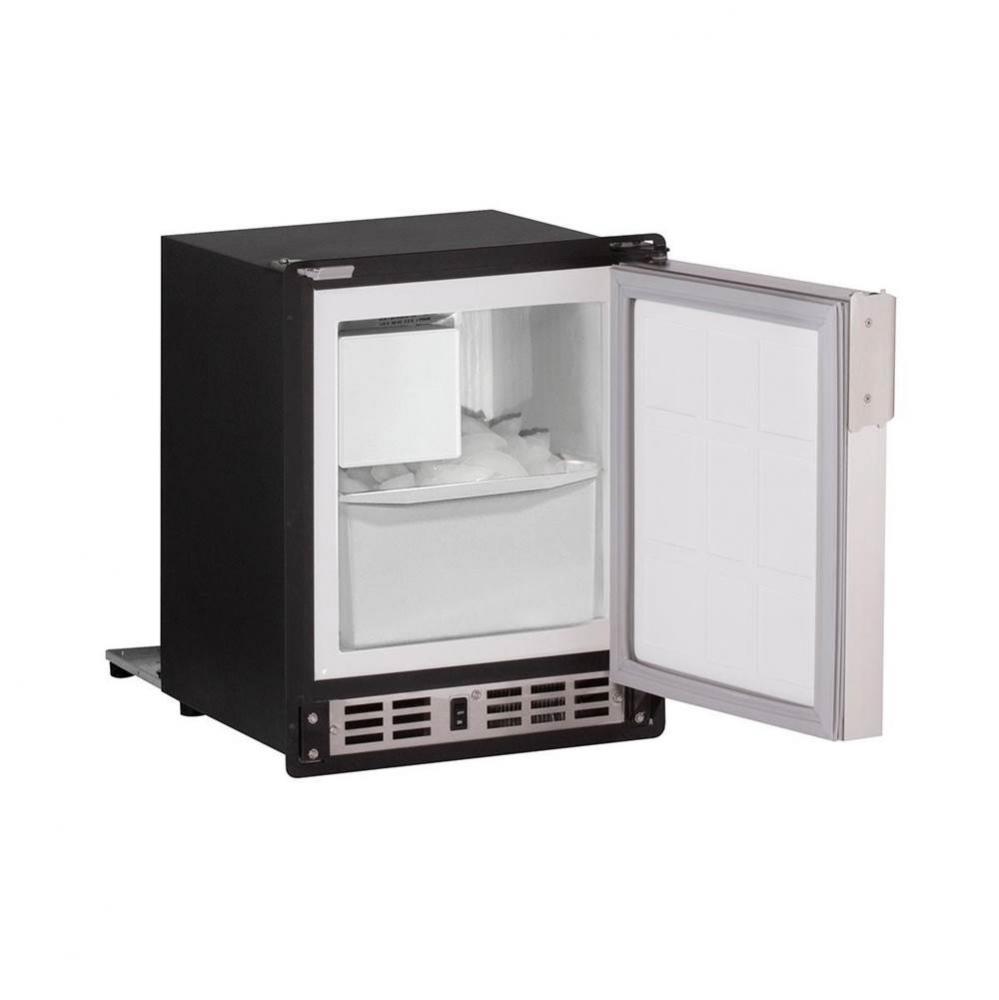 Marine Ice Flange To Cabinet 14'' Reversible Hinge Black 230v