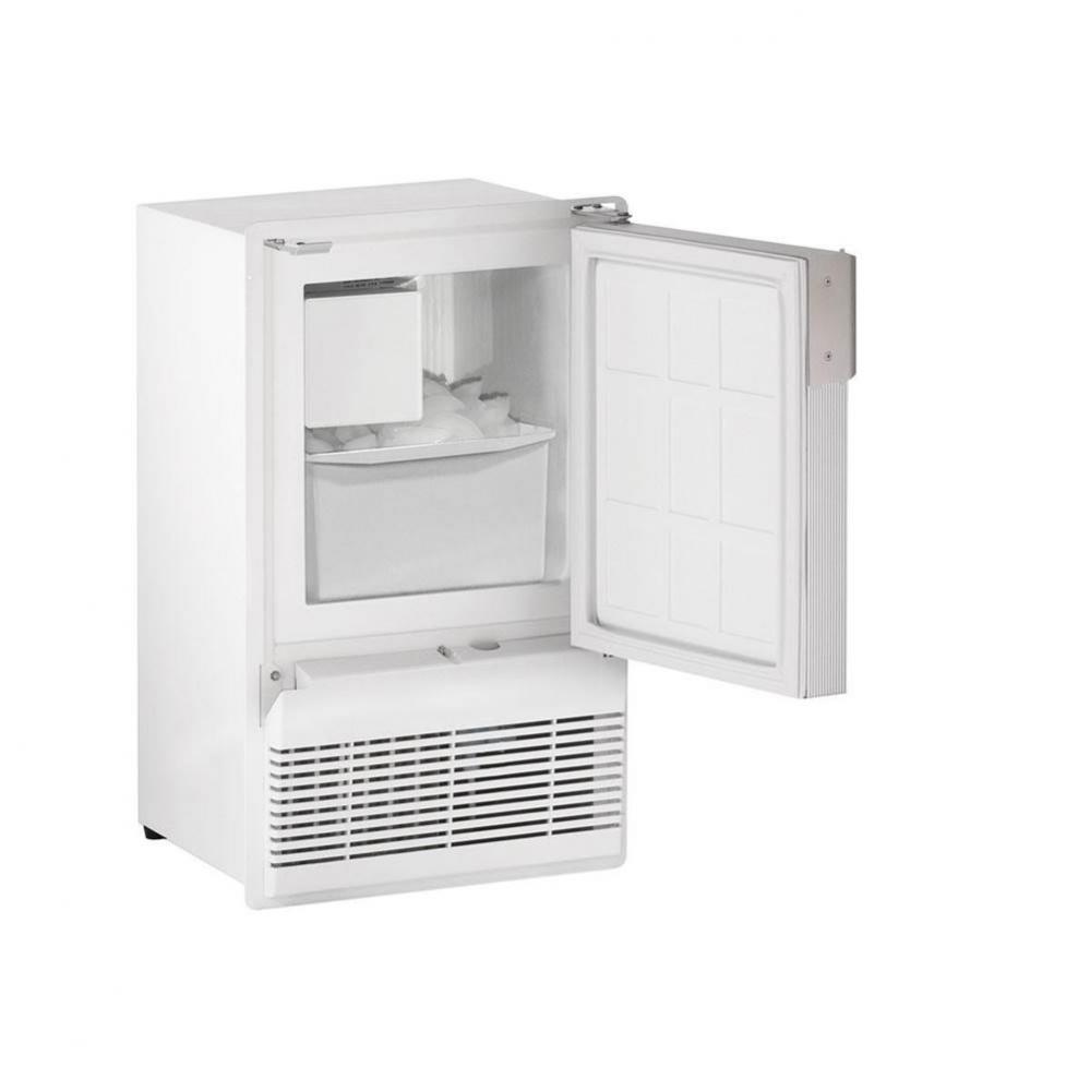 Marine Ice Flange To Cabinet 14'' Reversible Hinge White 115v