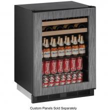 U Line U-1224BEVINT-00B - Beverage Center 24'' Reversible Hinge Integrated 115v