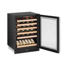 U Line U-1224WCB-00B - Wine Captain 24'' Reversible Hinge Black 115v