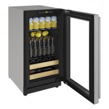 U Line U-2218BEVS-13A - Beverage Center 18'' Lock Right Hinge Stainless 115v