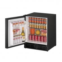 U Line U-29RB-15A - Solid Refrigerator 21'' Lock Left Hinge Black 115v