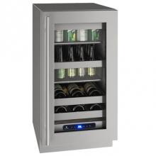 U Line UHBV518-SG01A - Beverage Center 18'' Reversible Hinge Stainless 115v