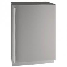 U Line UHRE524-SS01A - Solid Refrigerator 24'' Reversible Hinge Stainless 115v