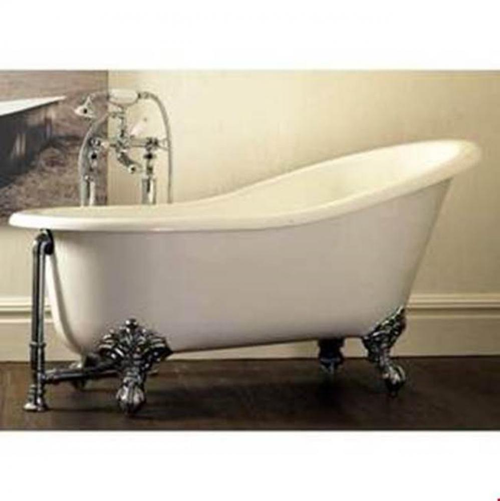 Shropshire freestanding slipper tub with overflow. Paint finish. ENGLISHCAST® Ball & Claw