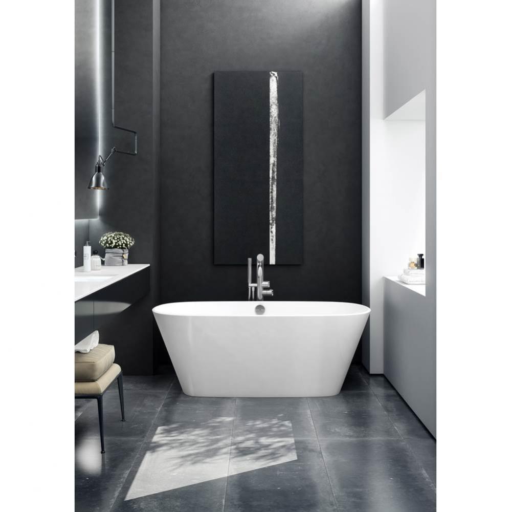 Vetralla 59'' x 29'' Freestanding Soaking Bathtub
