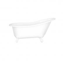 Victoria + Albert SHR-N-SW-OF+FT-SHR-SW - Shropshire 61'' x 30'' Freestanding Slipper Bathtub
